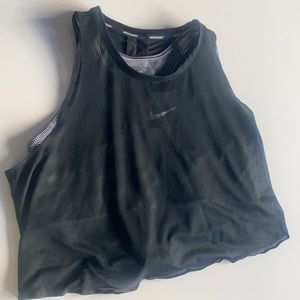 Nike bra & crop sheer tank